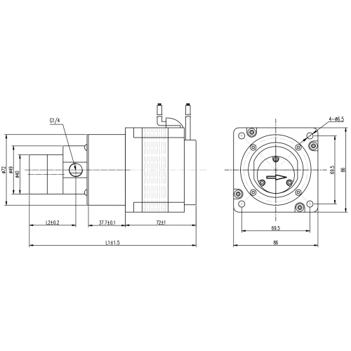 Pompe de transfert de liquide de vitesse de conduite magnétique DC 24V 24V